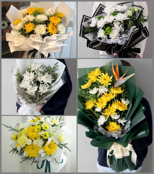 河北沧州青县盘古镇白事花束代送